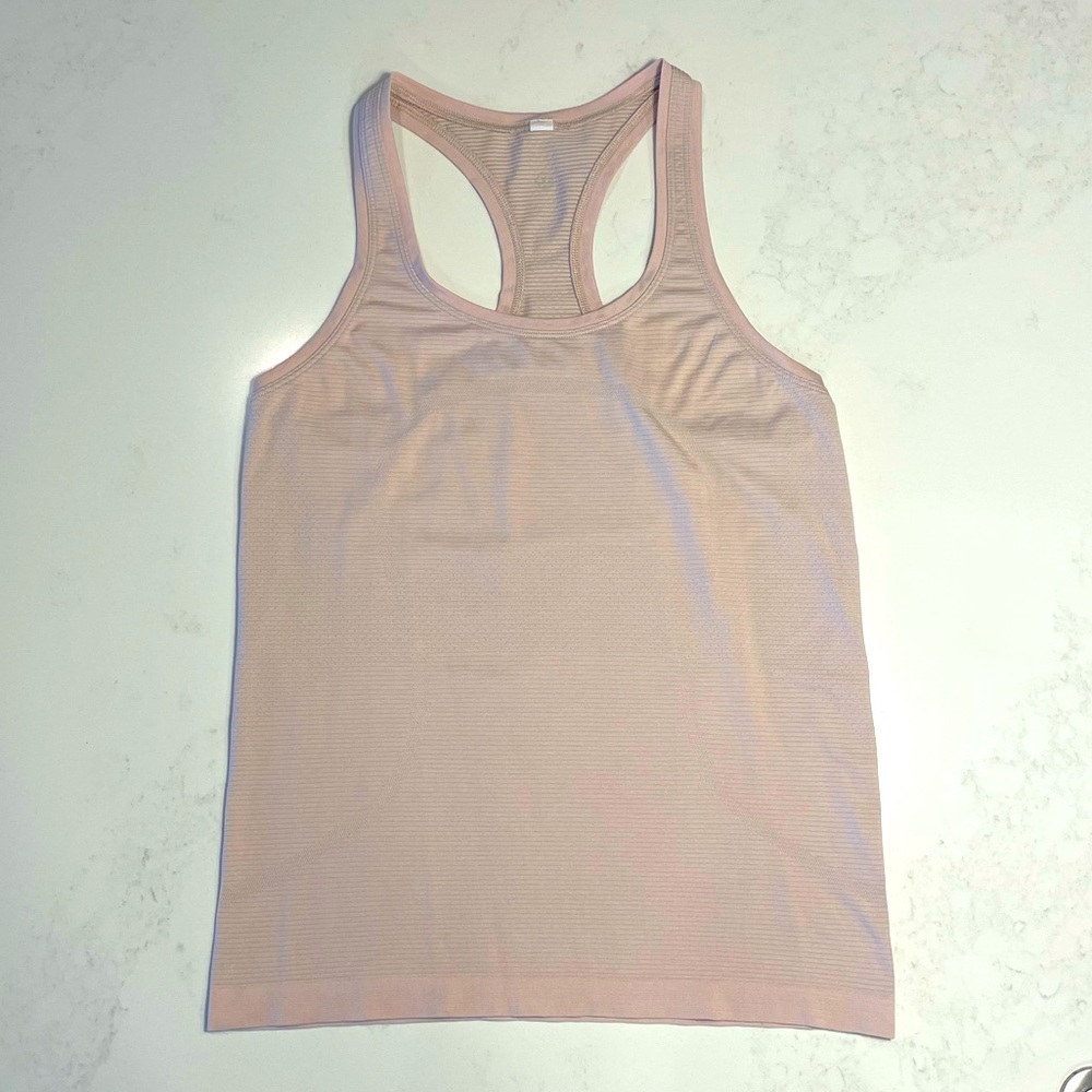 Lululemon swiftly tank, size 8, dusty pink